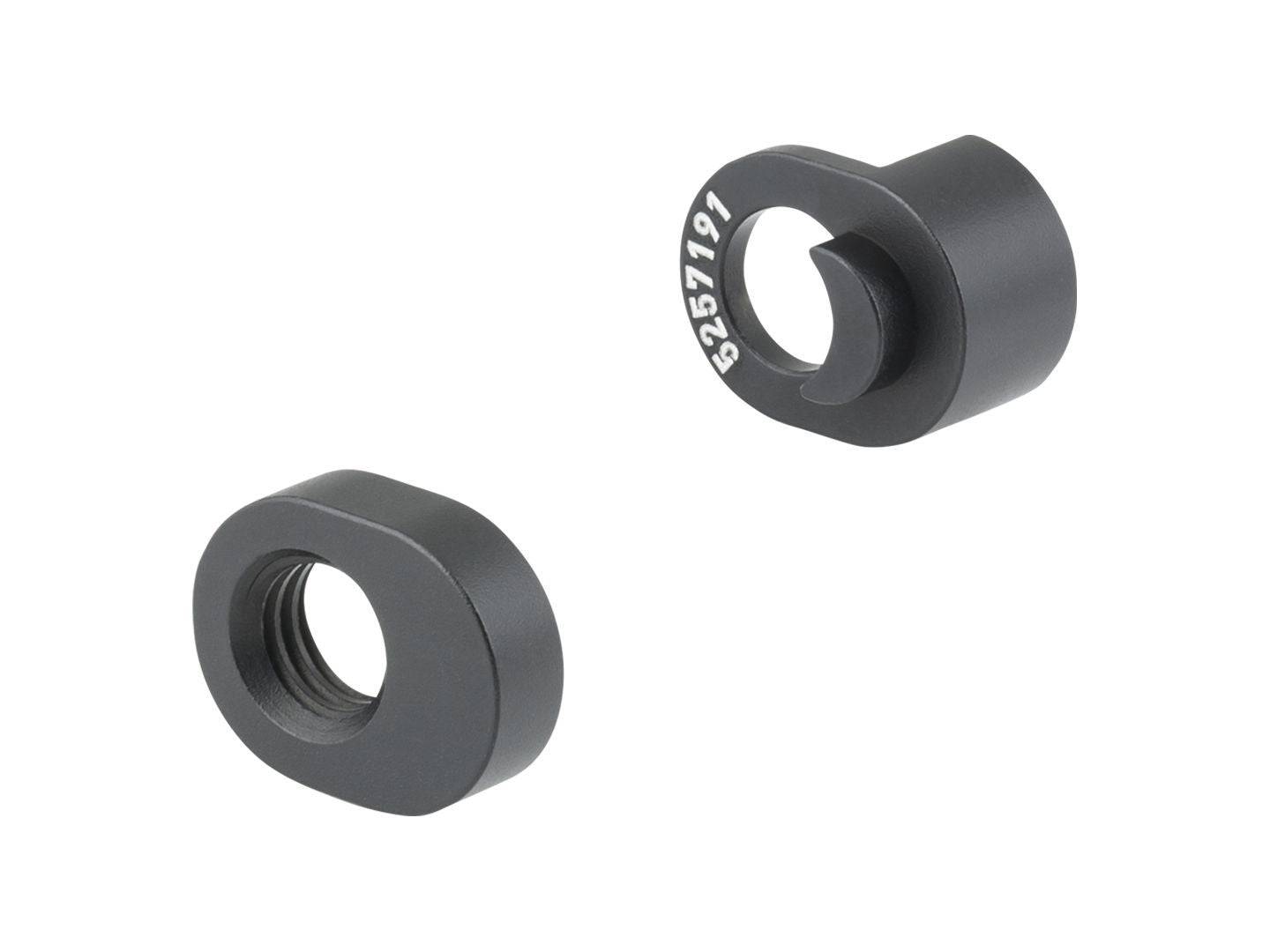 Trek 2022 Top Fuel 29 lower shock nut and washer kit for suspension maintenance, showing components and hardware.