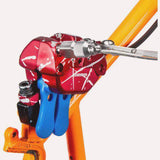 Park Tool 2602A mineral oil adaptor for SRAM bleeding edge with O-ring, used in workshop bike maintenance and brake bleeding.