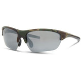Madison Eyewear Mission Camo sunglasses with silver mirror bronze yellow polarized lenses, showcasing the stylish design.