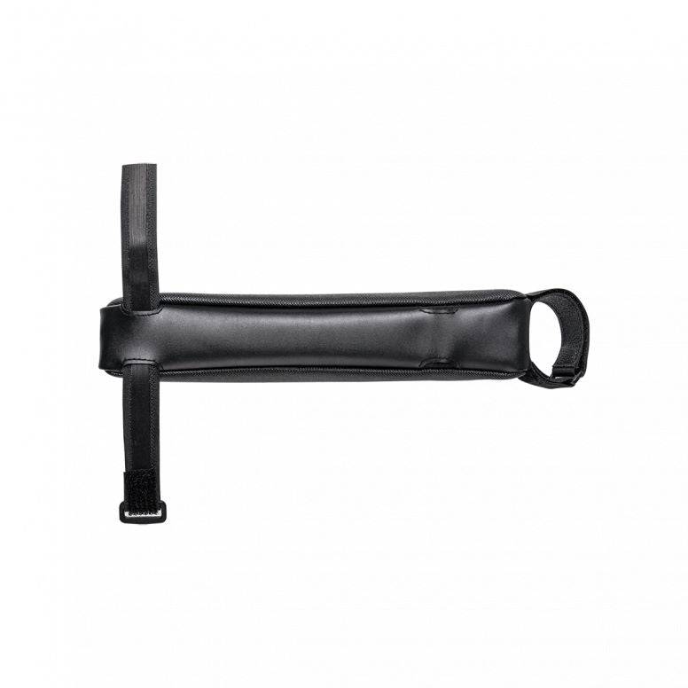 Topeak Fastfuel Essential Black cycling top tube bag with aerodynamic design and 0.4L capacity for bike accessories.