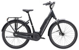 Trek District+ 3 Lowstep e-hybrid bike for urban commuting and light trails, featuring a step-through frame and electric assist.