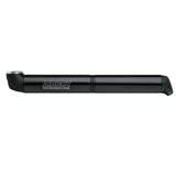 Black SKS Airboy Mini Pump with frame mount, compact bicycle pump for Presta valves, designed for easy on-bike inflation.