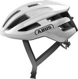ABUS PowerDome cycling helmet featuring ventilation ports and Zoom Ace fit system for secure, comfortable riding.