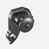 Wheels Manufacturing CNC machined derailleur hanger dropout upgrade for bike components, replacement part with precise machining.