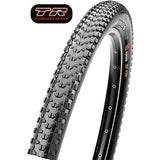 Maxxis Ikon tubeless-ready cross-country racing mountain bike tyre with EXO protection, shown mounted on a bike wheel.