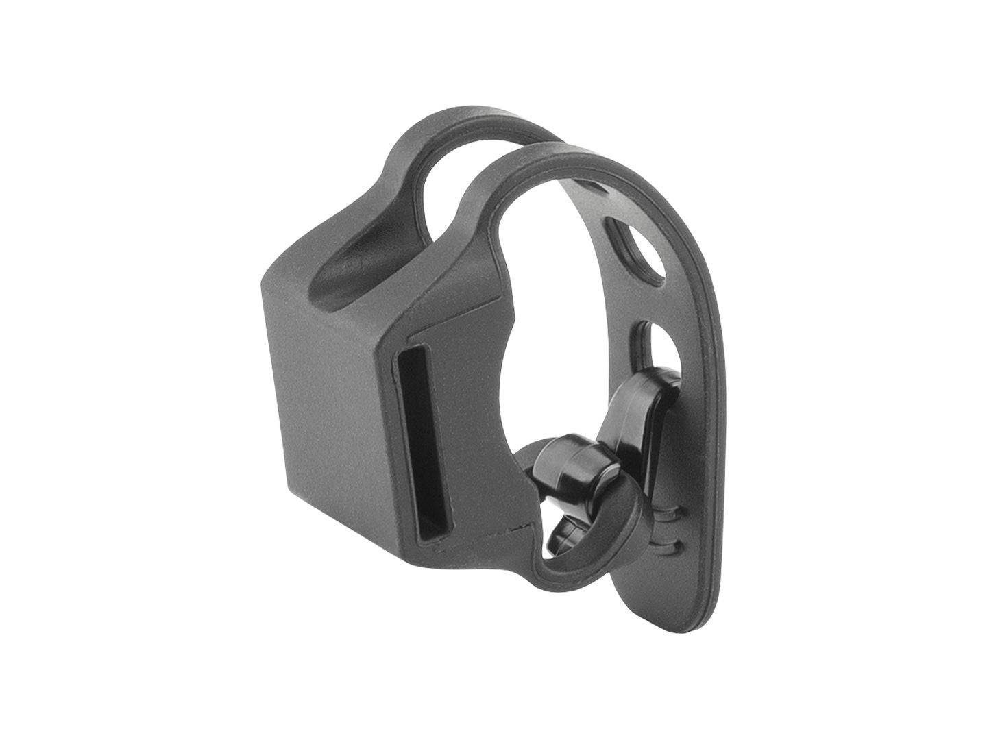 Trek Clip Connect front light bracket in black, bike light mount accessory for secure attachment to bike frame.