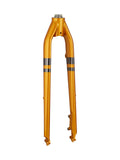 Trek Verve Steel 700C disc brake fork for road bikes, showing the black steel fork with disc brake mount and suspension features.