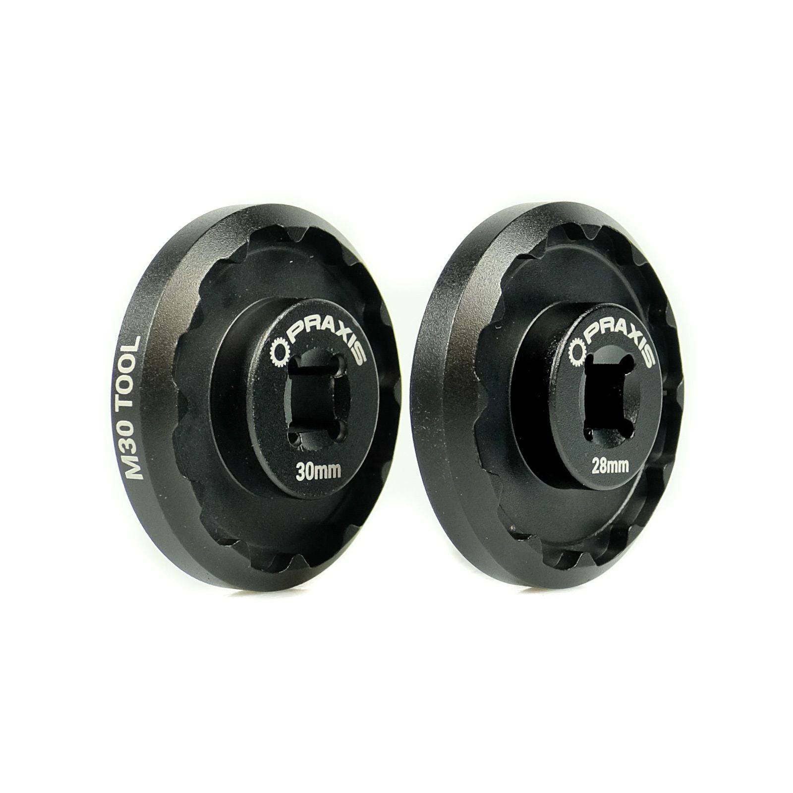 Praxis Works M30 30/28 Bottom Bracket Tool 2-Pack with Bearing Centre Locator for bike workshop maintenance
