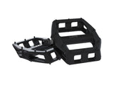 Trek Line Comp flat bike pedals with durable design and superior grip, featuring metal pins for stability and control.