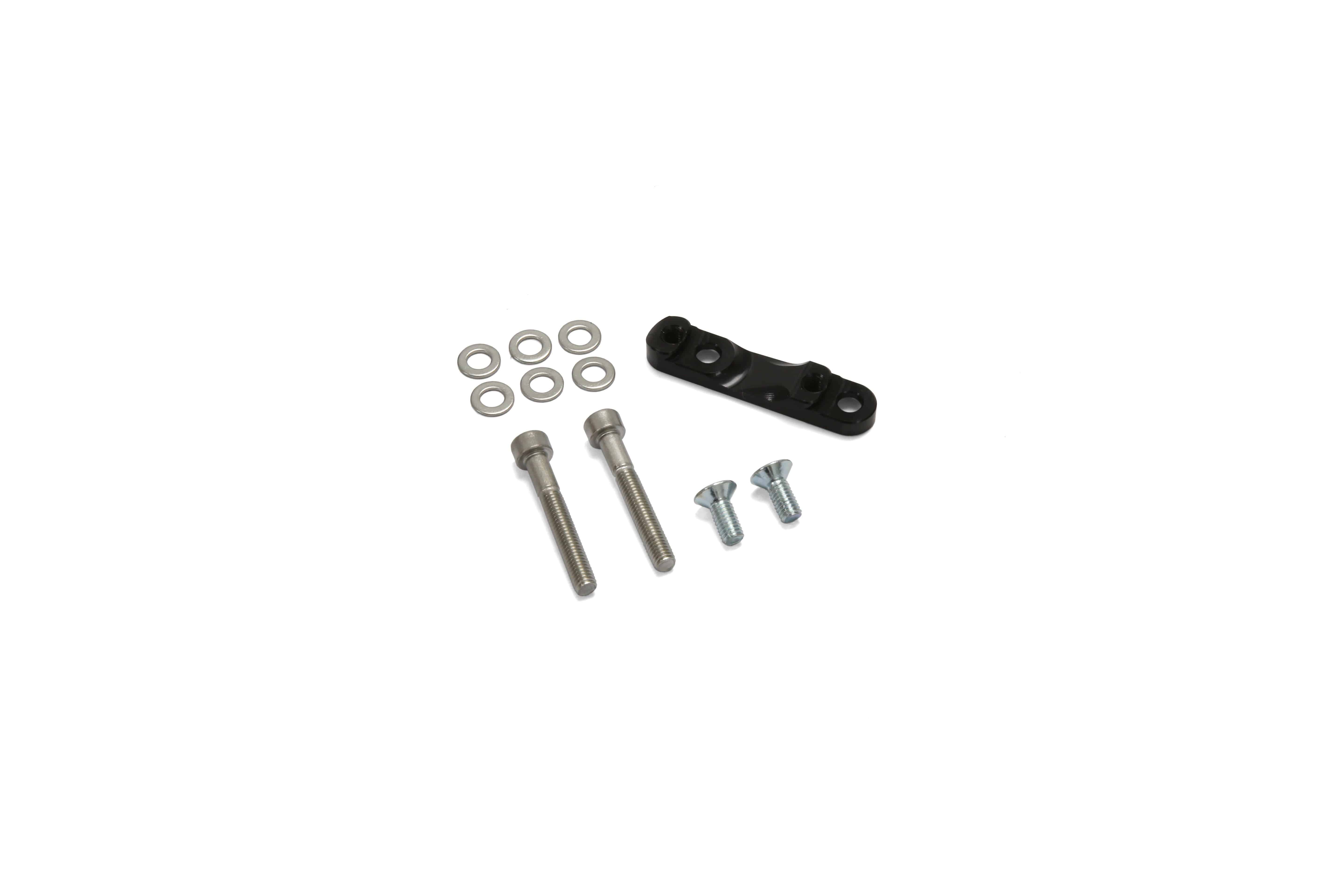 Hope Mount Y components for reliable brake system upgrade, showing detailed metal brackets and mounting hardware.