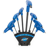 Park Tool PH-1.2 P-Handled Hex Wrench Set with holder, ergonomic workshop tools for precise hex tightening.