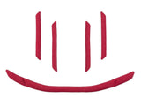 Bontrager Solstice MIPS helmet replacement fit pad in red, designed for adult and youth helmets, showing the padded interior.