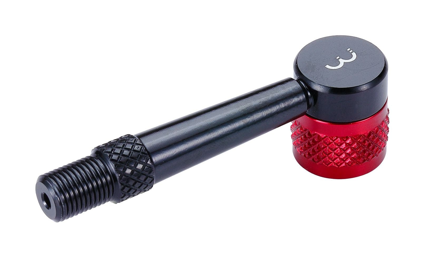 BBB BFP-94 AirPipe Pump Head Adapter for BBB floor pumps, 90° inflation tool, accessory with black plastic and metal components