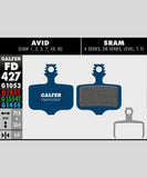 Galfer Road Disc Brake Pads for cycling, showing the smooth, quiet brake pad components designed for all-weather performance