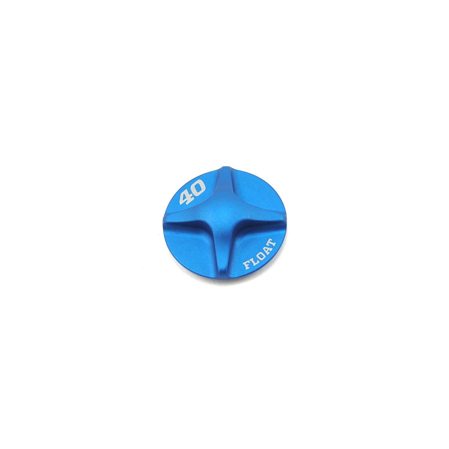 Fox Float 40 Air Top Cap AI 2014 replacement spare component for Fox suspension forks, showcasing the black plastic top cap.