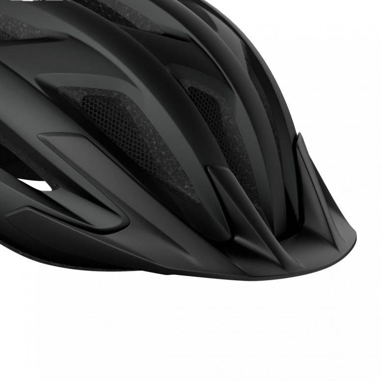 Black MET Crossover helmet visor, universal fit replacement sun shield, designed for motorcycle helmets.