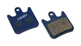 BBB BBS-58 DiscStop organic brake pads for Hope Tech V2 Mini X2 TF mountain bike, showing the black organic brake pad with metal backing