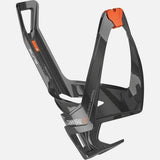 Elite Cannibal XC Bio Bottle Cage attached to a bike frame, showcasing its lightweight, sustainable design for cycling accessories.