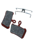 Fibrax SH974 disc brake pads showing high-performance brake component with low noise design for reliable bike braking.