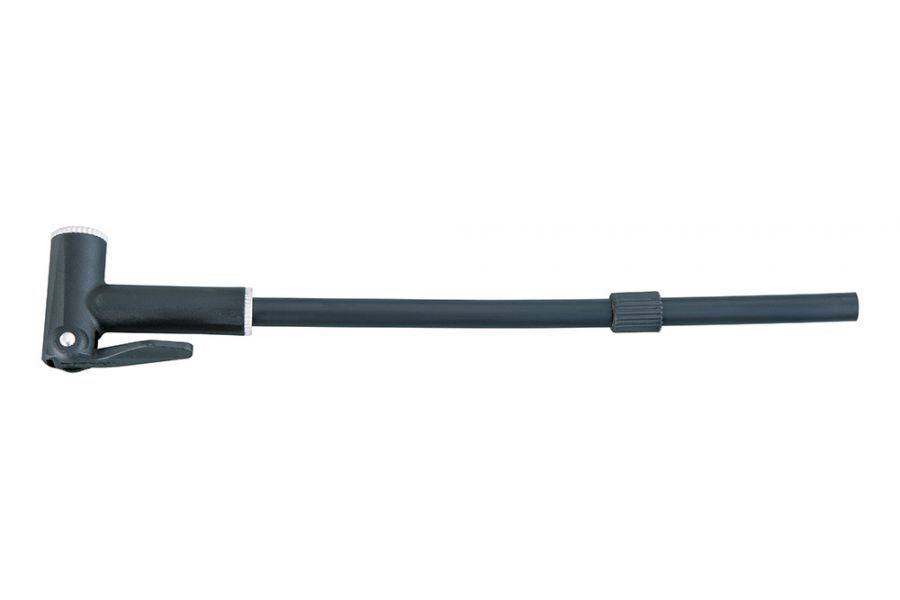 Topeak Head & Hose Mini Morph Pump accessory in black for Road Morph and Mini Morph pumps, shown attached to a pump.