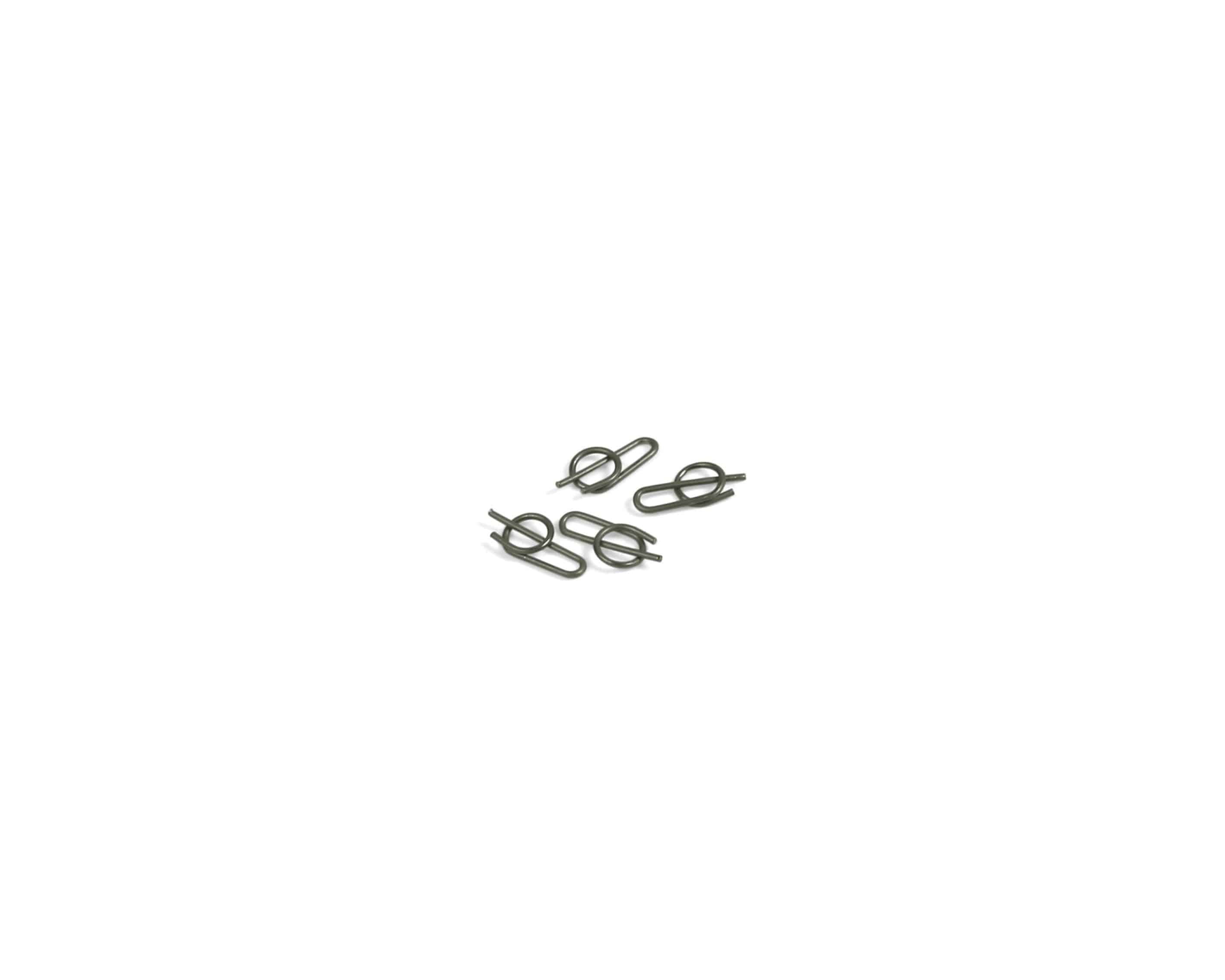 Hope Mono brake pad pin clip pack of 4, replacement components for bike brake calipers, durable metal spare parts.