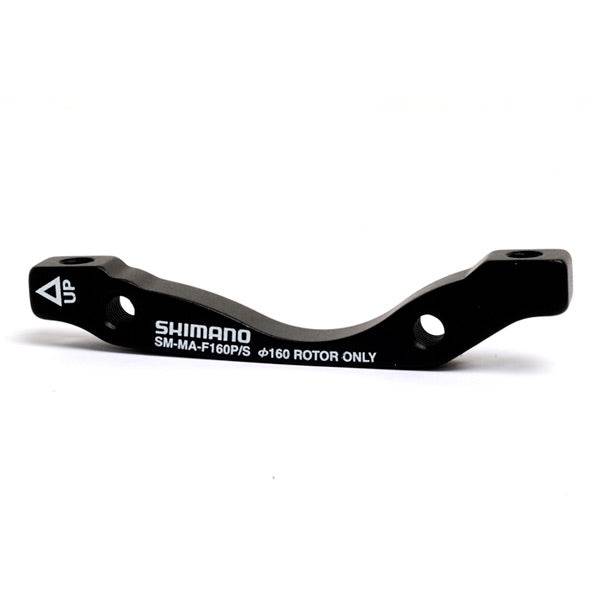 Shimano disc brake adapter for post mount caliper on I/Std fork, suitable for 160mm rotor, bike components part