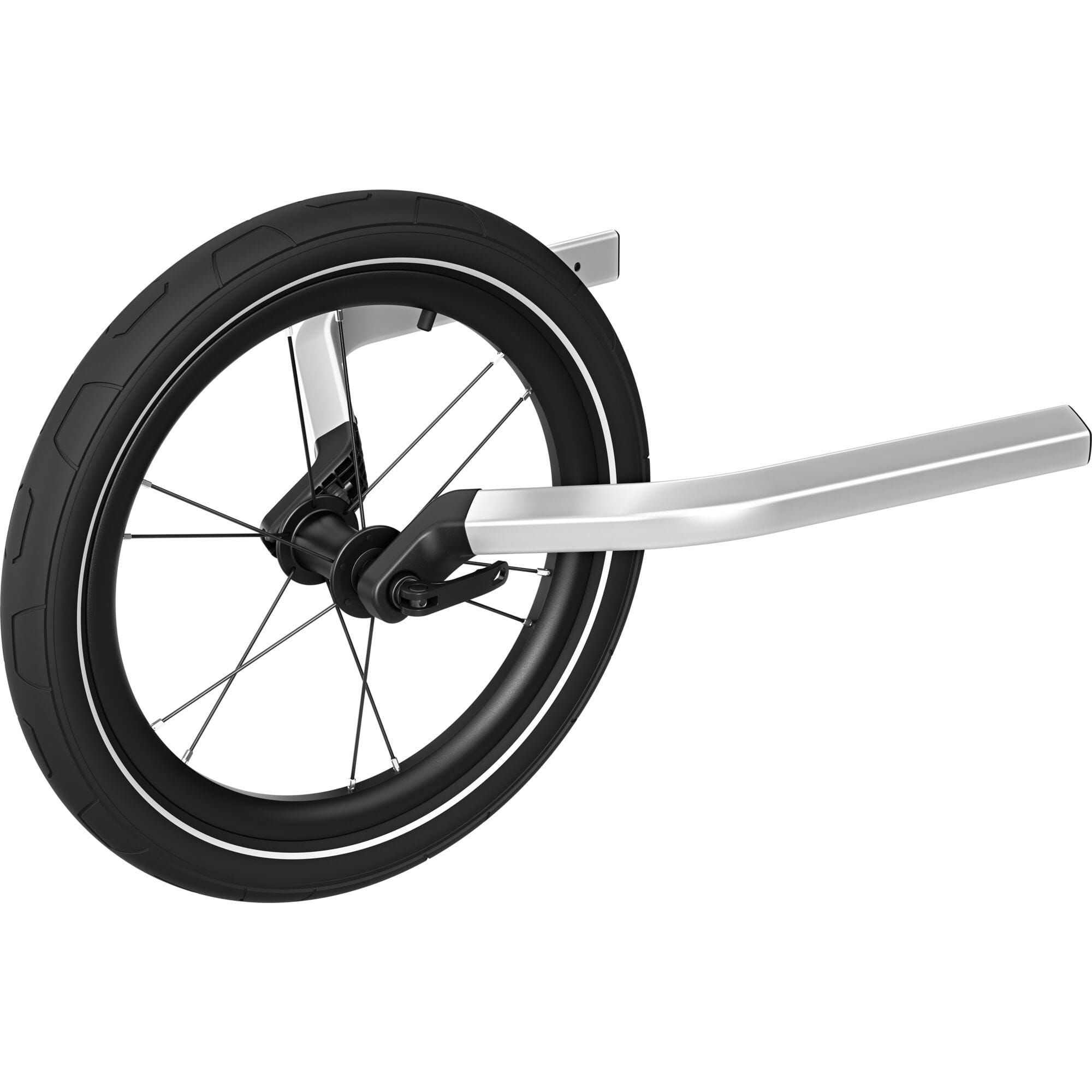 Thule Chariot Jogging Kit Double accessories for Thule Cross 2 and Sport 2 trailers, shown with safety straps and attachment parts.
