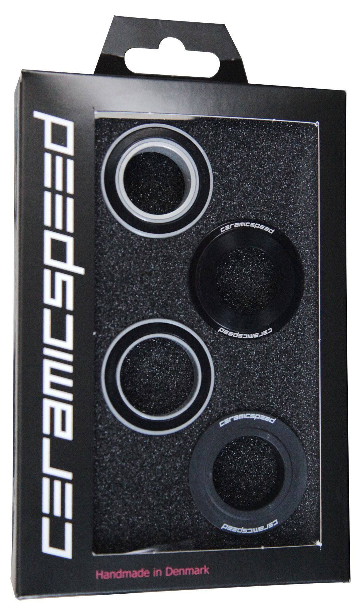 Trek CeramicSpeed coated SRAM BB90/95 bottom bracket kit in grey with 90mm spindle, no axle, for bike component upgrade.