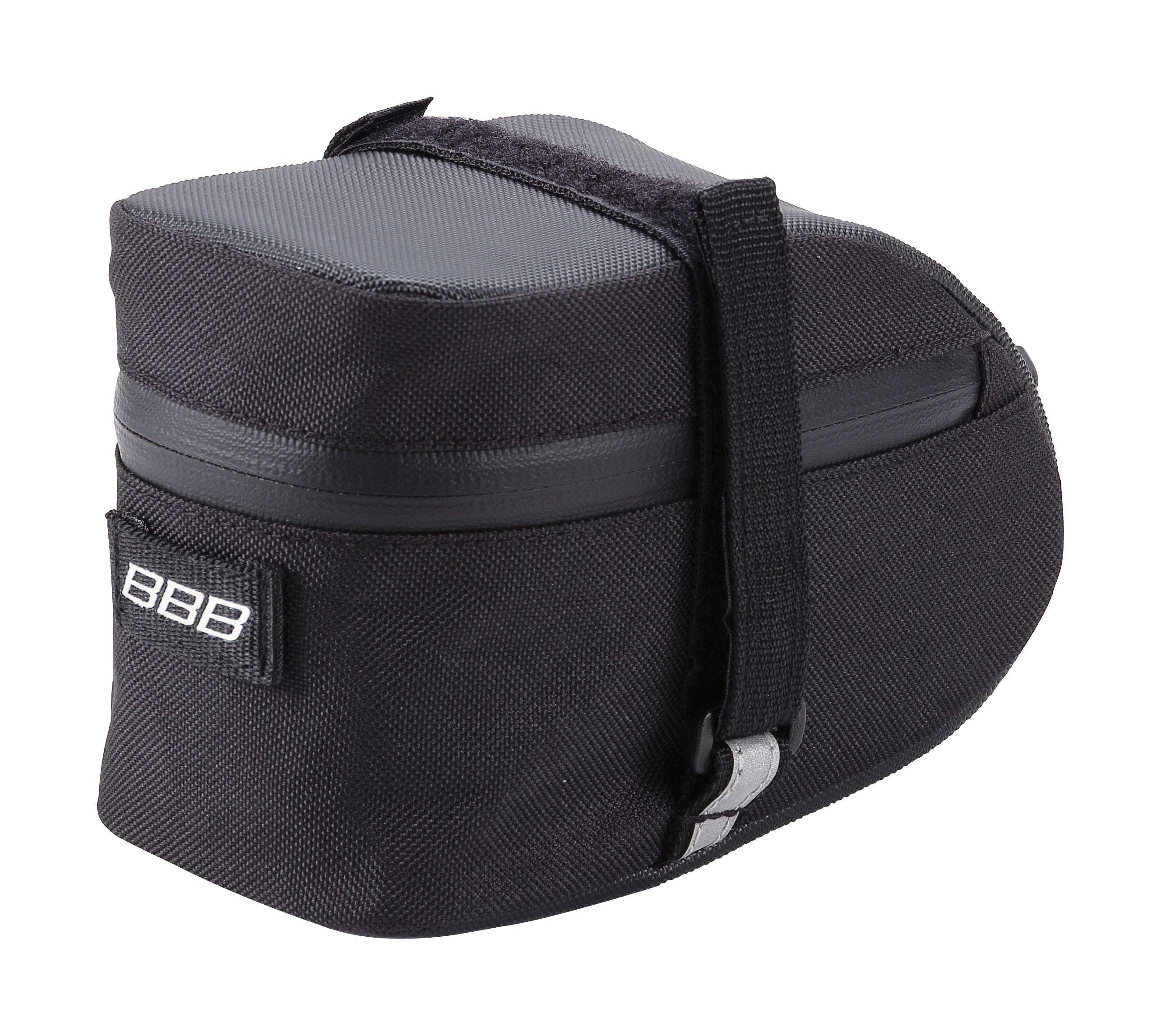 BBB BSB-31 EasyPack saddle bag with LED tail light mount, waterproof zipper, compact accessory for bike storage