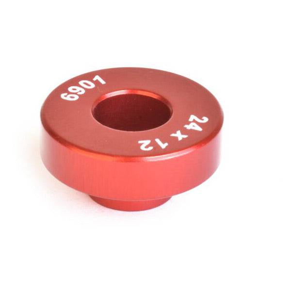 Wheels Manufacturing 6901 open bore adapter for small bearing press, workshop tool with metal construction and precise fitting