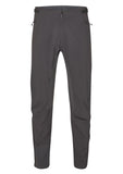 Rab Cinder Crank Long Cycling Pants with reinforced fit and adjustable waist, shown in a close-up view of the durable cycling clothing.