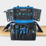 Park Tool BRK-1 Big Rolling Kit with BX-3 Toolbox for professional bike repair, featuring organized workshop tools and rolling storage.