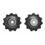 Shimano Altus RD-M370 rear derailleur tension and guide pulley set for bike component replacement, with metal and plastic parts.