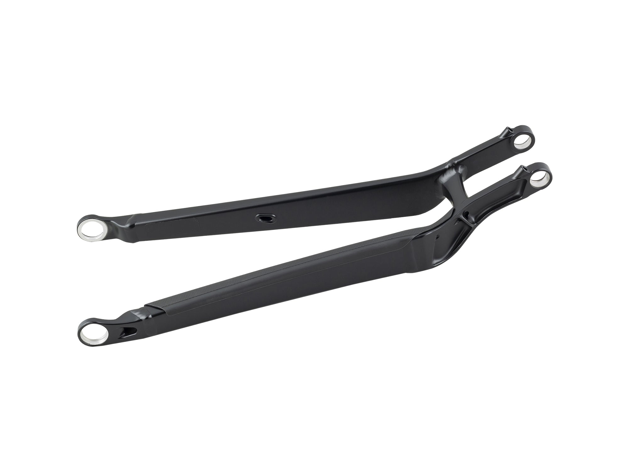 Trek Top Fuel 29 aluminum chainstays for 2020-2021 mountain bike frame, showing close-up of metal tubing and mounting points.