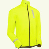 HUMP men's reflective waterproof cycling jacket with wind protection, showing the jacket's front view and reflective details.