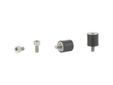 Black Trek Lock Bumper Set with Bolts for bike lock accessories, designed to protect and secure bike locks.