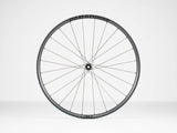 Bontrager Paradigm Pro 30 TLR disc road wheel with aerodynamic design and tubeless-ready setup, suitable for high-performance cycling.