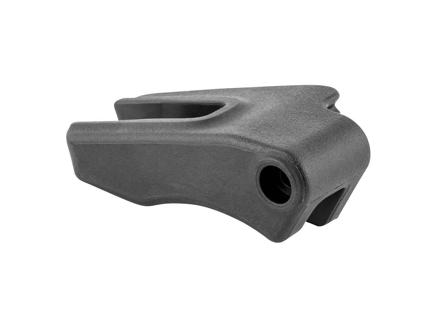 Trek 2024 Slash Black Idler Cover, a bike frame protection accessory, shown on a mountain bike component.