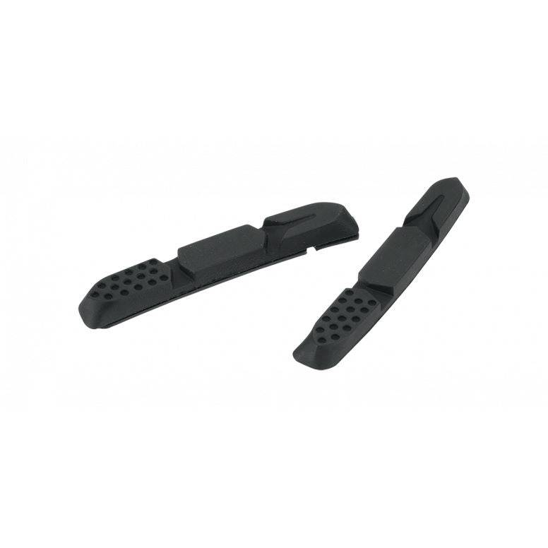 Jagwire Mountain Pro Insert Brake Pads in black for dry conditions, mounted on mountain bike brake calipers.