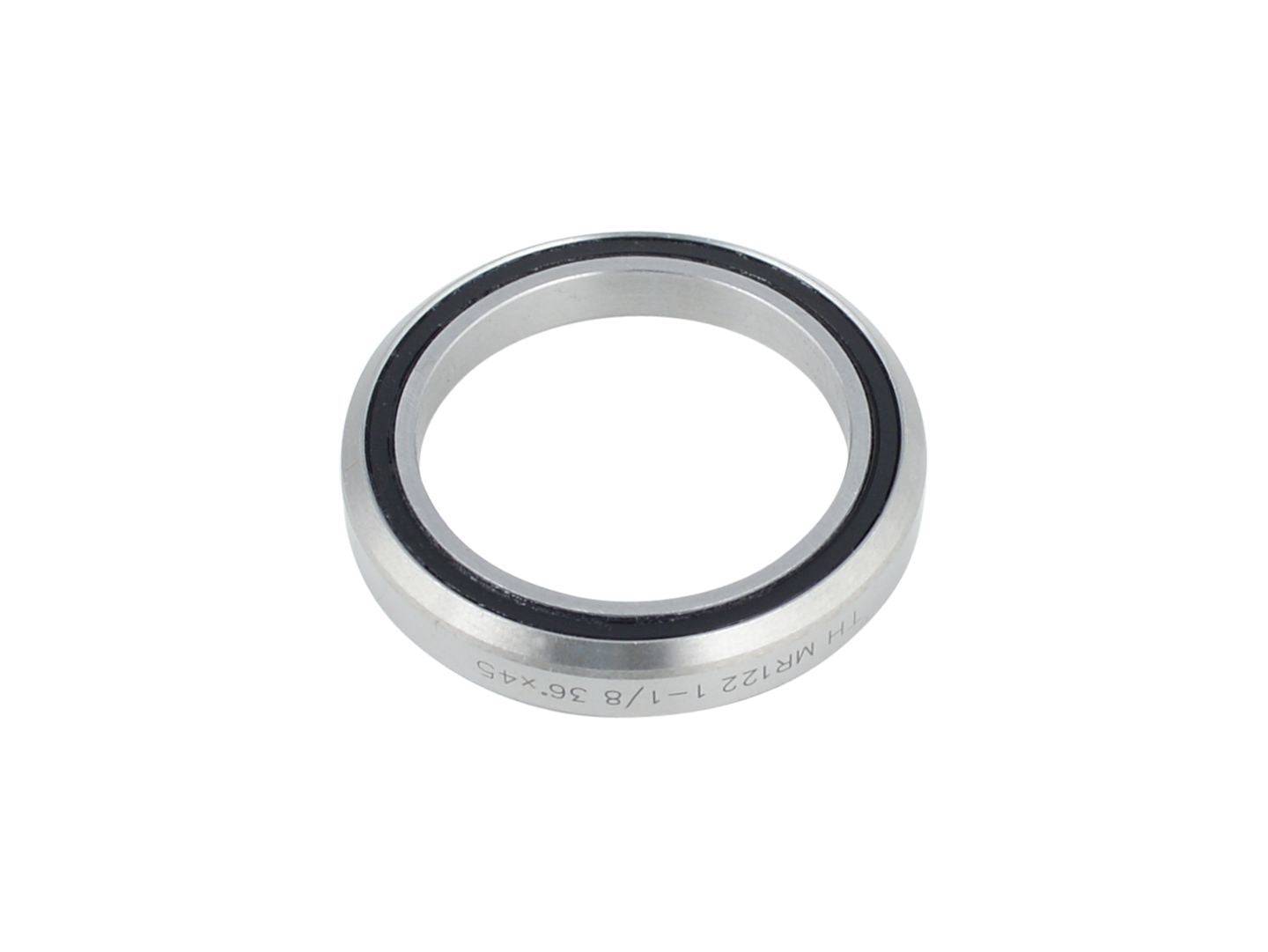 Silver FSA 1-1/8 inch upper headset bearing for Trek bike components, ensuring smooth steering and durable bike control.