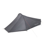 Lifesystems Solo Peak Tent 1 Person lightweight ultralight backpacking shelter set up outdoors with open door and rainfly.