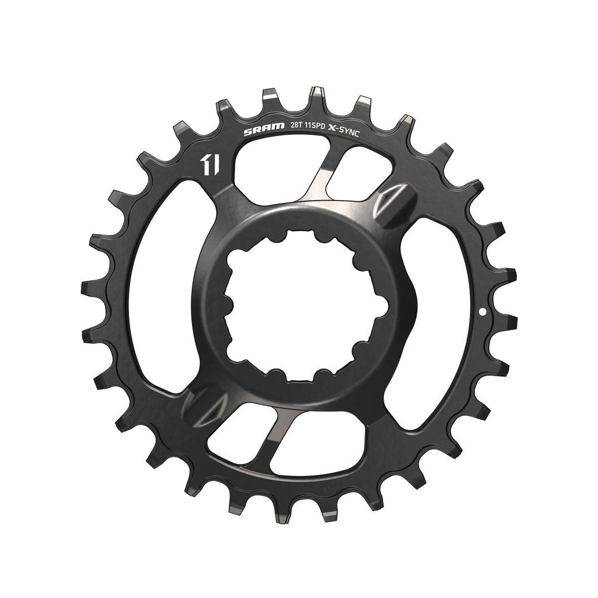 SRAM Chain Ring X-Sync 28T Direct Mount 3mm Offset Boost Alum 11 speed - Boost Drivetrain Only: BLACK 11SPD 28T | Swinnerton Cycles