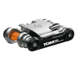 SKS TOM 18 multi-tool with 18 functions for bike repairs, compact design, includes chain pin compartment, workshop-level quality.