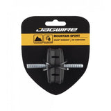 Jagwire Mountain Sport Canti brake pads for SRAM and Shimano bikes, showing close-up of 53mm brake pads for mountain cycling.