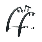 SKS Speedrocker mudguard set for gravel, cyclocross, and road bikes with 32-42mm tires, shown installed on a bike.