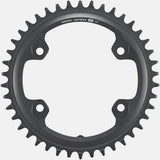 Shimano GRX FC-RX820-1 42T single chainring for 12-speed 1x drivetrain, with black finish and detailed teeth design.