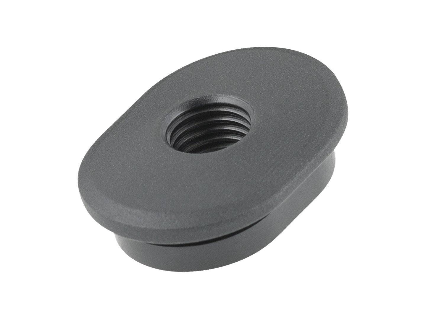 Trek Supercaliber IsoStrut damper body captive nut M8 black fastener for mountain bike suspension components.