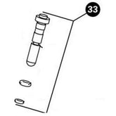 Park Tool 1575A valve poppet assembly for INF-1 and INF-2 inflators, workshop replacement part with detailed view of the component.