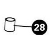 Park Tool 1970 - Threaded rod end cap for - 100-3D/5D/25D clamps