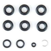 Park Tool 2598K seal and O-ring rebuild kit for BKD-1 and BKD-1.2 brake bleed kits, shown in workshop setting.
